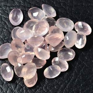 Quartz rose naturel, taille ovale, tailles libres, pierres précieuses de 1000 carats pour la fabrication de bijoux - Product Image 5