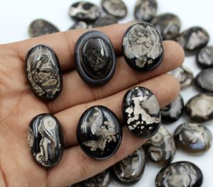 Agate naturelle imprimée en gros, forme ovale, pour la méditation et la fabrication de bijoux, agate naturelle de qualité supérieure - Product Image 3