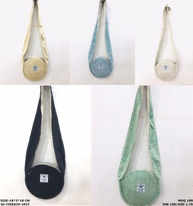 กระเป๋าคลัทช์สายเดี่ยวผ้าปอใช้ได้ทั้งชายและหญิงมีสไตล์สุดพิเศษเป็นมิตรกับสิ่งแวดล้อมอย่างยั่งยืนผ้าคอตตอนซับในลายพระจันทร์ครึ่งกล่อง - Product Image 6