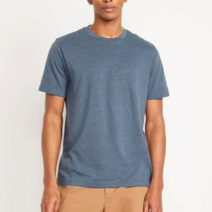 Camisetas de Cuello Redondo de Algodón de Alto Rendimiento, 60% Algodón, 40% Poliéster, Material con Logotipo Impreso, Camiseta 100% Algodón Transpirable de Corte Regular - Product Image 6