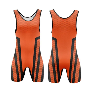 Comprar Singlets de Lucha para Hombre Adulto, Sublimados, Lavados, 100% Poliéster Elástico, Transpirables, de Compresión, Ligeros, de Secado Rápido, Uniformes - Product Image 1