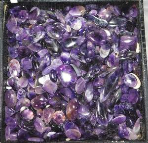 Cabochon d'améthyste violette Améthyste de qualité supérieure Pierres précieuses minérales en vrac pour la fabrication de bijoux polis à la main - Product Image 6