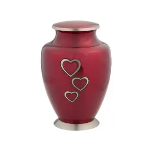 Urnes funéraires bleues de haute qualité pour cendres humaines, en aluminium et laiton de qualité supérieure, style européen/américain, personnalisables, indiennes - Product Image 3