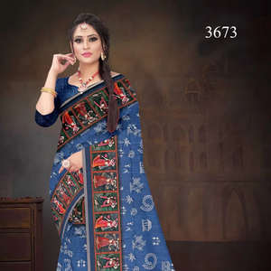 Pure dola soie impression numérique meilleure qualité tissu design exclusif 6.30 mètre - Product Image 1