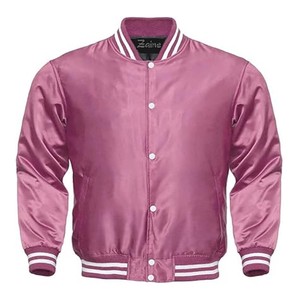 Ropa personalizada de hombre de alta calidad de talla grande abrigo de invierno de satén béisbol Collage Varsity chaqueta para la venta al por mayor - Product Image 2