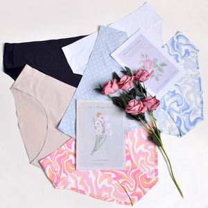 Braguitas de Algodón de Bambú para Mujer, con Logotipo Personalizado, Talle Medio, Tejido Fino y Suave, Ropa Interior Cómoda para Uso Diario, Fabricación ODM - Product Image 4