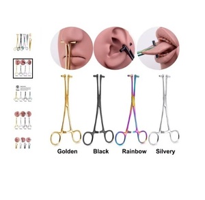 Pinzas de acero quirúrgico certificadas CE Mahersi, herramienta de perforación de cuerpo colorida para alicates de perforación de tabique, grumos - Product Image 5