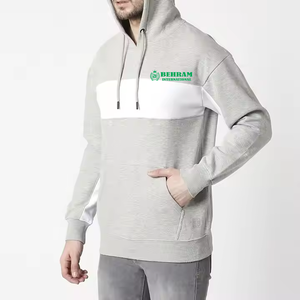 Sweat à capuche unisexe en molleton/éponge française, coupe classique, design OEM, logo personnalisé sur le devant, 100 % coton, respirant, séchage rapide, hiver - Product Image 2