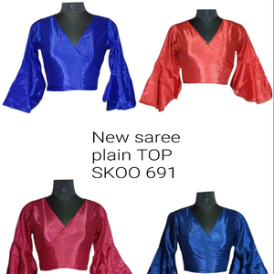 Top con lazo de saree para mujer, Tops cortos bohemios para mujer, lencería Sexy íntima de color sólido con relleno, moda para mujer - Product Image 2