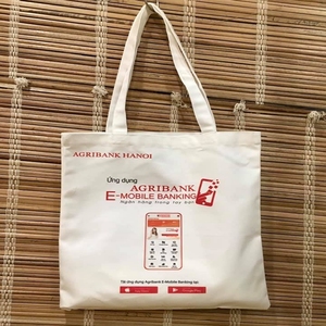 Bolso de mano de lona de playa de algodón de moda para mujer boutique elegante bolso de compras en blanco - Product Image 2