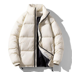 OEM Veste d'hiver de haute qualité pour hommes Veste en coton rembourrée pour l'extérieur, chaude et matelassée de grande taille Manteau à fermeture éclair pour hommes avec logo personnalisé - Product Image 3