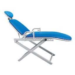 Sillón Dental Portátil TPC PC2720 para Pacientes, Fuente de Alimentación Manual, Certificado ISO, Material Metálico, Azul - Product Image 1