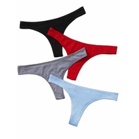 Tanga de lencería sexy para mujer, personalizada, 100% algodón tejido, negra, transpirable, ecológica, de tiro medio, de secado rápido, para adultos BD