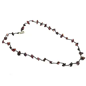 Collier en perles de grenat naturel pour la mode féminine - Product Image 1