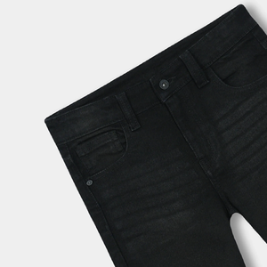 Pantalones cortos de mezclilla informales para hombre de cintura alta hechos en fábrica transpirables lavado ligero estilo recto gran oferta servicio OEM disponible - Product Image 2