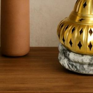 เตาเผาเครื่องหอมบาคูร์สุดหรู พร้อมรูระบายอากาศ สไตล์โดมแบบอาหรับ ฐานหินอ่อน ของตกแต่งบ้าน ของขวัญสำหรับตะวันออกกลางและรอมฎอน - Product Image 6