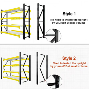Có thể điều chỉnh đa tầng kệ cao tải trung bình nhiệm vụ lưu trữ Kệ 100kg 200kg 300kg 400kg 500kg kho thép kệ - Product Image 5