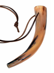 Corne musicale polie Viking faite à la main Décoration de Noël traditionnelle et récipient à boire - Product Image 4