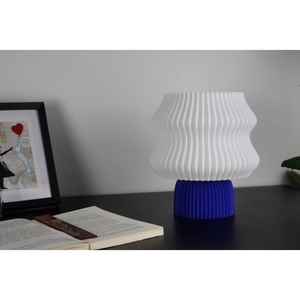 Ambiglobe boushi โคมไฟตั้งโต๊ะตกแต่งทันสมัยเป็นมิตรกับสิ่งแวดล้อมพิมพ์ลาย3D เป็นเอกลักษณ์รูปทรงกรวยดีไซน์เรียบง่ายยืดหยุ่นได้พร้อมฐานหลอด E14 - Product Image 2