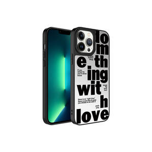 Étui de téléphone en silicone de luxe ATA Mirror Klf pour iPhone 13 Pro Max, design à motifs miroir avec protection de l'appareil photo et finition brillante - Product Image 1