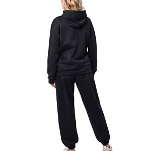 Ensemble de survêtement unisexe 2025 rouge noir survêtement avec logo personnalisé pour hommes et femmes OEM prix de gros personnalisation de style vierge - Product Image 2