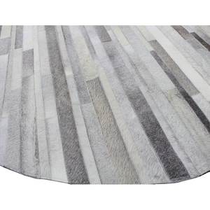 Alfombra de Cuero Vacuno a Rayas Personalizada, Apta para Mascotas, Antideslizante, Tradicional, Hecha a Mano, de Pelo Corto, con Diseño de Patchwork para Sala de Estar y Oración - Product Image 2