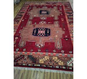 Magnifiques tapis en laine anciens noués à la main, 8x14, 9x12, tapis de prière pour la maison, multicolores, tapis tissés à la main, ensembles de tapis pour le salon - Product Image 1