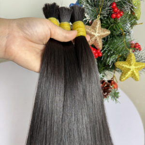Paquetes de cabello intacto con cutícula virgen vietnamita sin procesar vendedores a granel trama dibujada doble extensiones de cabello humano de templo indio crudo - Product Image 1