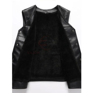 Gilet en cuir pour homme de haute qualité, design personnalisé, hiver, écologique et imperméable, vente en gros disponible - Product Image 4