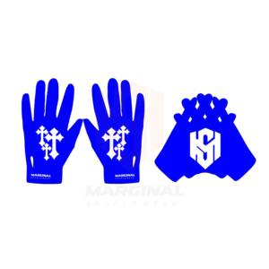 Gants de football américain pour jeunes, antidérapants, avec poignées, fabrication OEM en gros, design personnalisé, doigts entiers, ajustables - Product Image 3