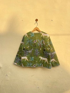 Chaquetas acolchadas de retazos de algodón Floral estilo bohemio Otoño Invierno chaqueta abrigo Streetwear Boho acolchado chaqueta Reversible - Product Image 3