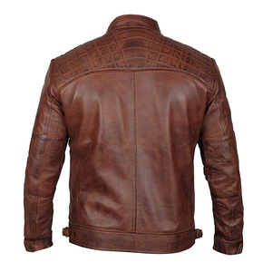 Chaqueta de cuero PU impermeable de excelente calidad para hombre, cómoda, ajustada, única, Top demandado, chaquetas de cuero de etiqueta privada - Product Image 2