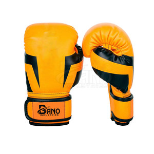 Guantes de boxeo de cuero para hombres hechos a medida con logotipo MOQ bajo para entrenamiento Uso Equipo de artes marciales - Product Image 1
