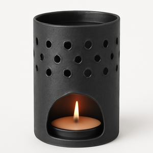 Stylish White Metal Tea Light <b>Candle</b> Holder Circular Cutout Design for Home Decor Summer Relaxation for Aromatic Use New Arrival - Product Image 2