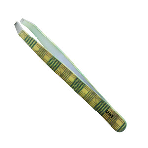 Pinzas de Punta Plana de Acero con Alto Contenido de Carbono de 9.5 cm - Pinzas Profesionales para Cejas, Reutilizables, Diseño Ecológico, Mango Cómodo - Product Image 2