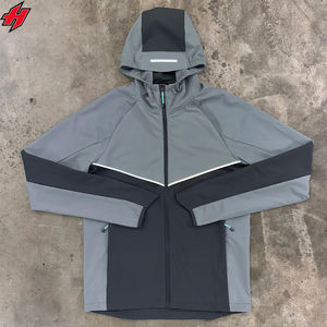 OEM Unisex Color Block Tracksuits for <b>Men</b> Custom Nylon Tracksuit 100% <b>Polyester</b> Sportswear Activewear Tracksuits Windbreaker - Product Image 2