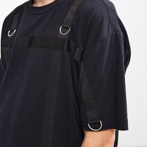 Camiseta de Hombre Blanca de Manga Corta con Logotipo Personalizado OEM, Diseño de Dibujos Animados Tejido con Patrón, Etiqueta de Logotipo de Algodón Estampada - Product Image 5