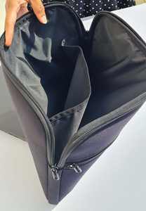 Housse pour ordinateur portable en néoprène noir avec fermeture à glissière, étui horizontal et poche, sacs et housses pour ordinateur portable haut de gamme - Product Image 4