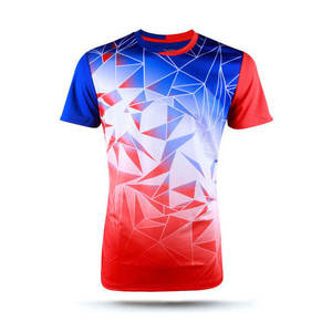 T-shirt de sport pour hommes, imprimé en usine, respirant, séchage rapide, t-shirt de sport pour hommes et femmes, équipe sportive, fitness, OEM/ODM disponible - Product Image 6