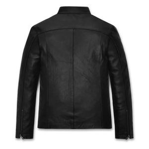 Chaqueta de invierno de cuero para hombre a precios al por mayor chaquetas de motorista de cuero genuino para hombre chaqueta de cuero original de alta calidad para hombre - Product Image 6