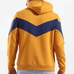 Bas prix tenue à la mode sortie d'usine hommes à capuche Street Wear à la mode couleur unique hommes à capuche - Product Image 2