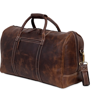 Full Grain Leather Duffle Bag/Monogrammed Genuine Leather Weekender Bag Leather Computer Sling Gifts for Him Leather <b>Briefcase</b> - Product Image 2