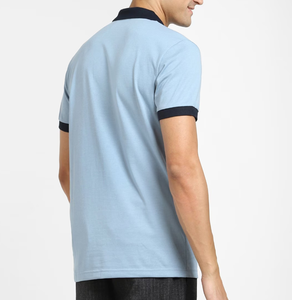 Polo 100% coton de style décontracté de qualité supérieure respirant à séchage rapide pour hommes T-shirt polo à manches courtes coupe ajustée - Product Image 4