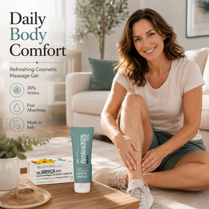 Gel de Árnica Sanavita 30% 150ml |   Gel de Masaje Corporal Premium |   Marca Privada OEM |   Hecho en Italia |   Tubo de Plástico |   Relajante |   Invisible - Product Image 2