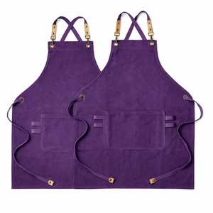 Professional Customizable Sleeveless Bib <b>Apron</b> 3 Pockets 100% Cotton Canvas Woven Classic Eco-Friendly Machine Washable <b>Cooking</b> - Product Image 4