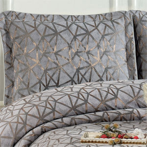 Juego de Cubrecamas Guzide ELIZ Moderno de 4 Piezas, Gris, 100% Chenilla, Tejido a Rayas, Resistente a los Ácaros del Polvo, Tamaño King, para Uso Doméstico - Product Image 2