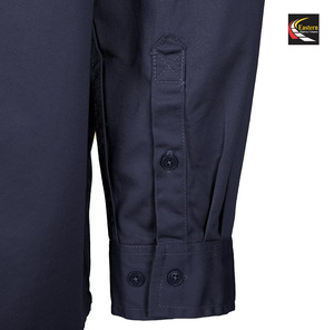 เสื้อเชิ๊ตของผู้ชายเสื้อเชิ๊ตแบบมีกระดุมสำหรับงานเชื่อมสารหน่วงไฟระบายอากาศได้ดีเสื้อเซฟตี้100% - Product Image 6