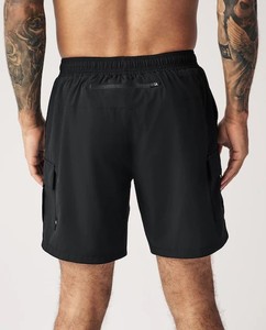 Top qualité été nouveau Design Shorts Style confort respirant ceinture élastique poches latérales Gym activités de plein air couleur noire - Product Image 5