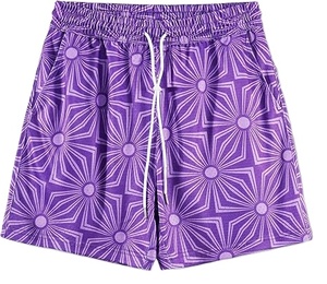 Nouveauté : Shorts de course décontractés pour hommes, avec taille élastique, respirants, en tissu tissé, imprimé numérique, logo frontal - Product Image 1