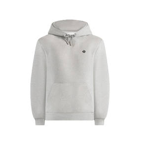 Sudadera con Capucha Gris Claro para Hombre, Felpa Gruesa, Corte Regular, Estilo Urbano Minimalista para Fabricación de Ropa al por Mayor OEM - Product Image 2